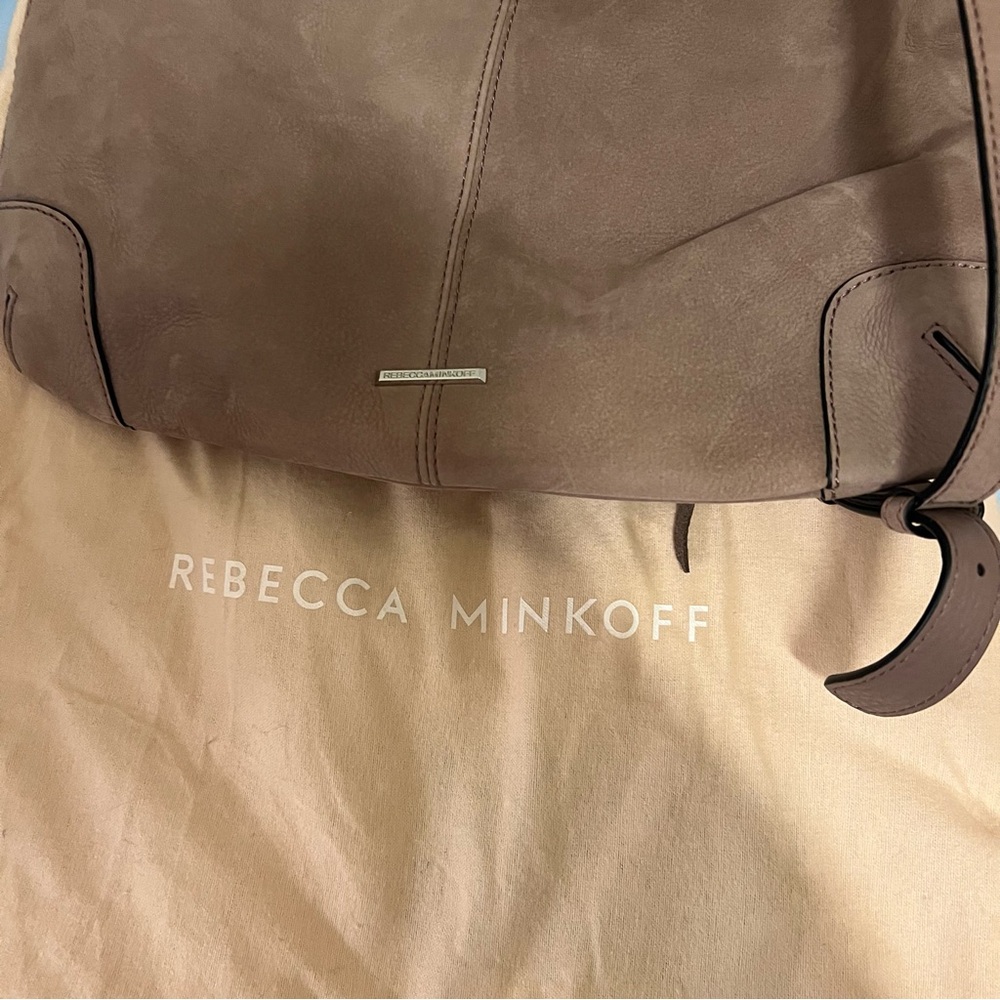 {Rebecca Minkoff} Slim Regan boho bag mauve/dusty rose leather - Picture 6 of 6